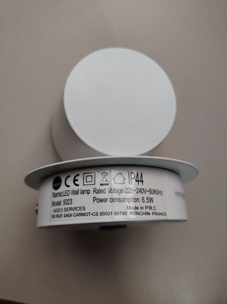Aplique de pared LED con interruptor