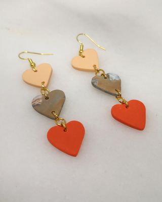 Pendientes Corazones Colgantes Únicos