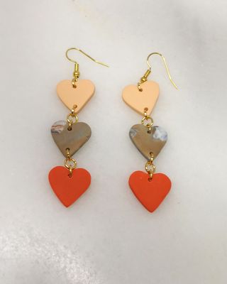 Pendientes Corazones Colgantes Únicos