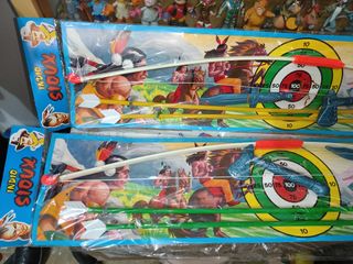 LOTE 2 ARCOS Y FLECHAS MITICOS VINTAGE AÑOS 80