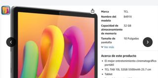 TABLET TCL 10 PULGADAS
