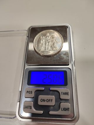 Moneda plata 10 francs 1965 Francia