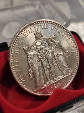 Moneda plata 10 francs 1965 Francia