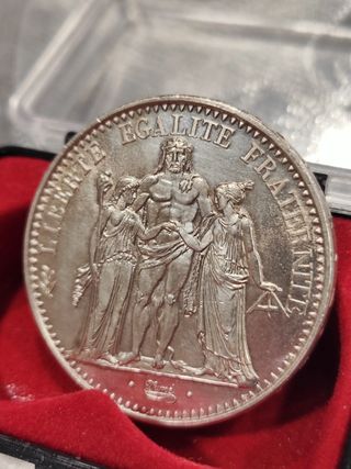 Moneda plata 10 francs 1965 Francia