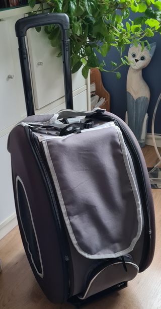 Transportin con ruedas para gatos