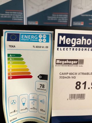 Campana Extraíble Teka TL 6310 Negra