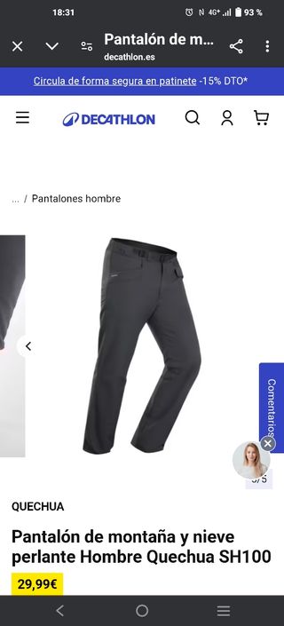 Pantalón montaña y nieve SHI00