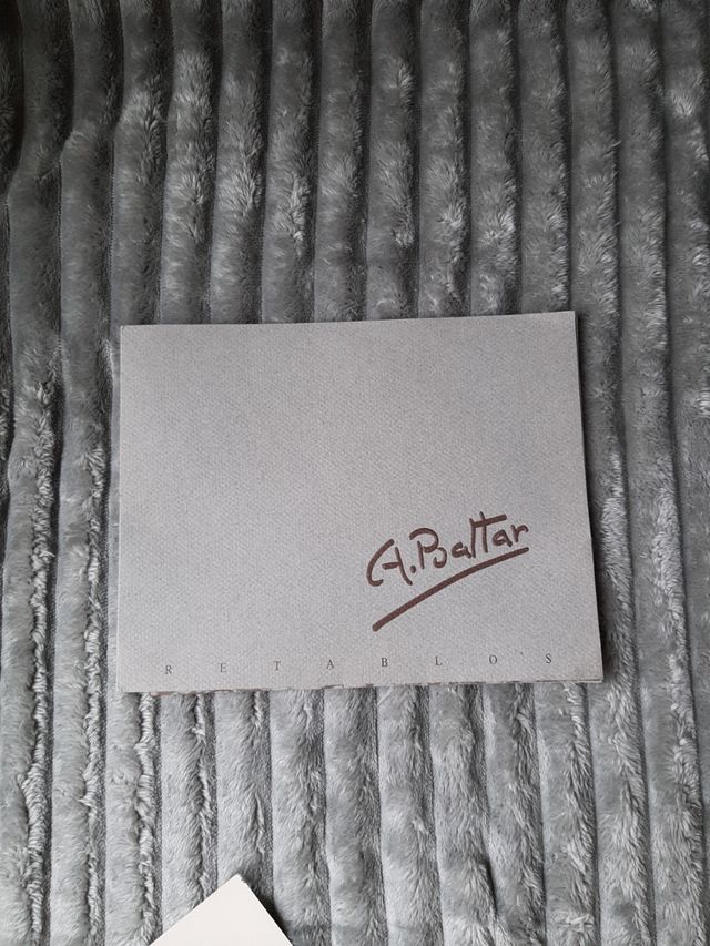 Carpeta con 9 láminas de retablos de A. Baltar