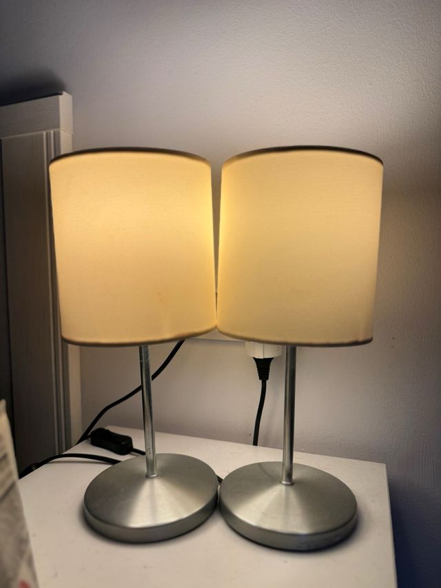 Duo de lamparas luz tenue