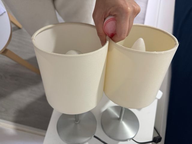 Duo de lamparas luz tenue