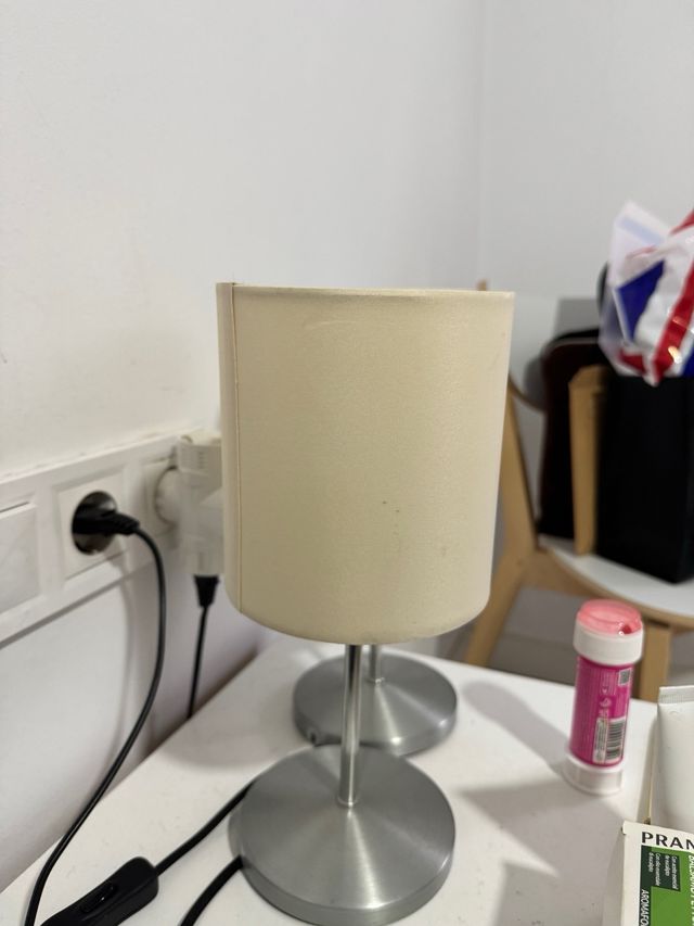 Duo de lamparas luz tenue