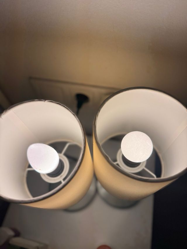 Duo de lamparas luz tenue