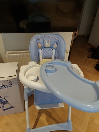 Trona para comer plegable y ajustable en altura
