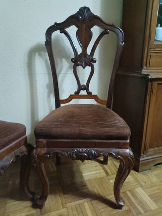 Sillas Isabelinas antiguas