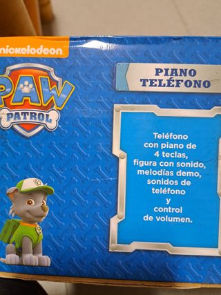 Patrulla Canina Piano Teléfono musical juguete