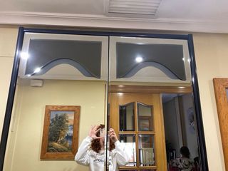 Mueble entrada de cristal