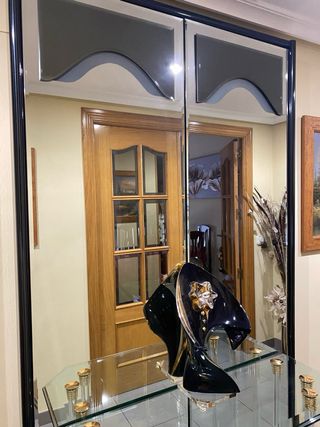 Mueble entrada de cristal