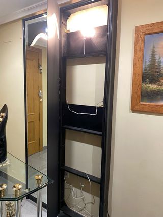 Mueble entrada de cristal