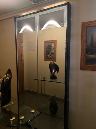 Mueble entrada de cristal