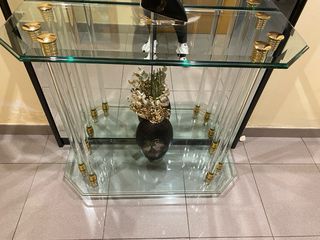 Mueble entrada de cristal
