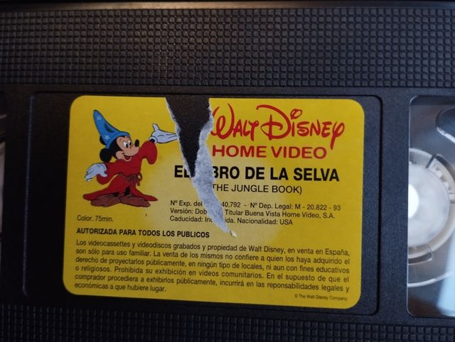VHS El libro de la selva