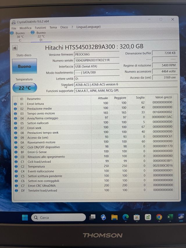 Hard disk Sata 320Gb