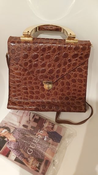 Bolso de mujer, piel, cocodrilo, marton