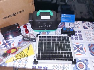 Pastor eléctrico 12v solar 4.5 julios