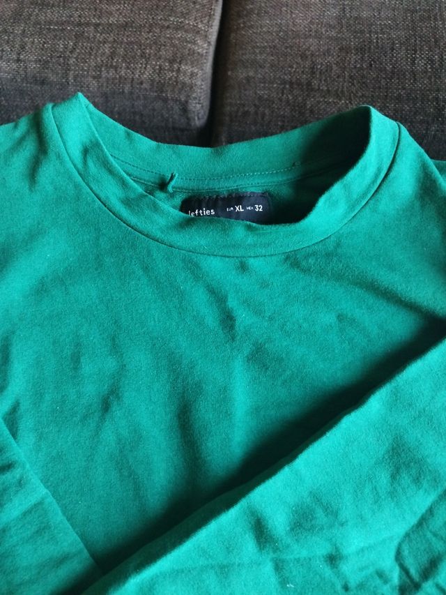 Sudadera verde premamá talla XL Lefties