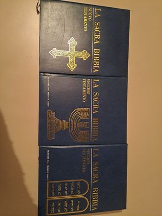 La sacra bibbia 3 volumi