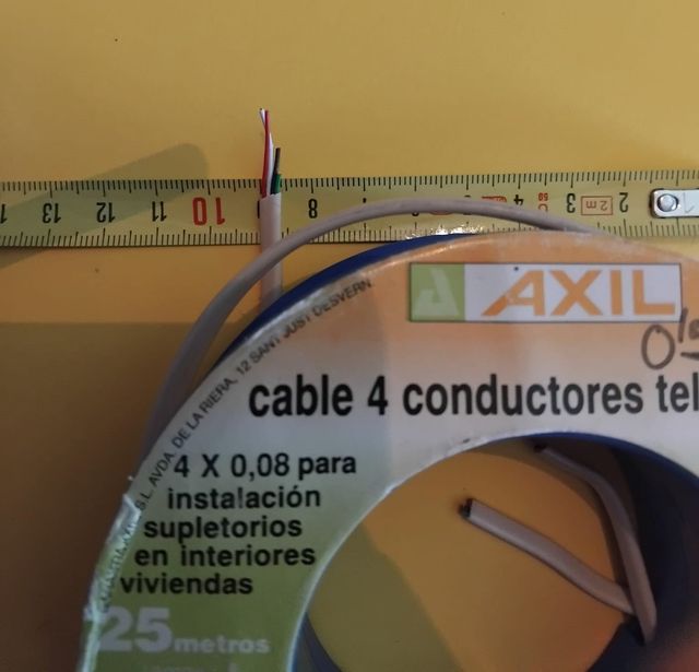 Manguera cable de red RDSI