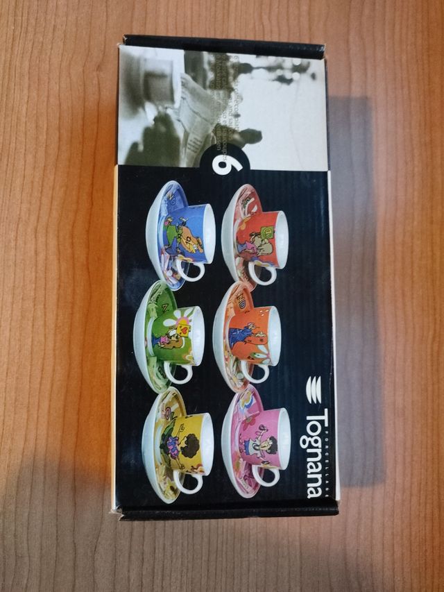 Set de 6 tazas espresso con platos