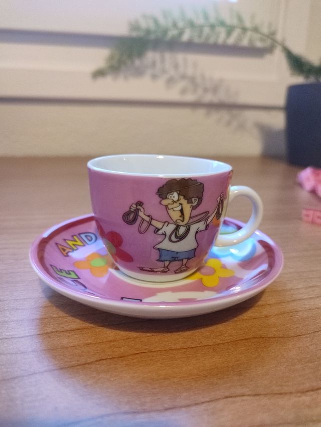 Set de 6 tazas espresso con platos