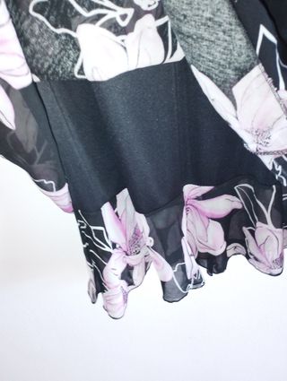 Falda estampada flores