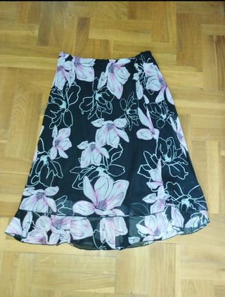 Falda estampada flores