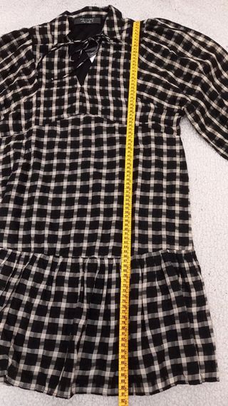 Vestido corto de cuadros de Primark