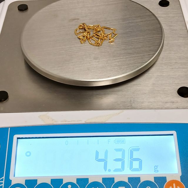 Cadena Oro Fina Eslabón Combinado
