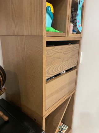 Modulo madera vadholma ikea. Botellero. Madera