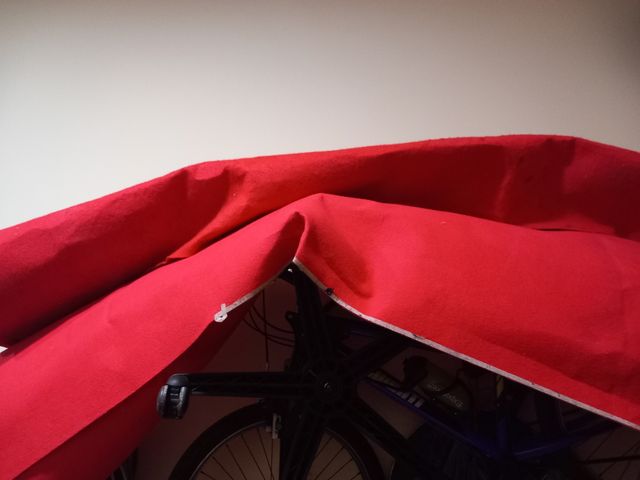 Alfombras o moqueta roja .