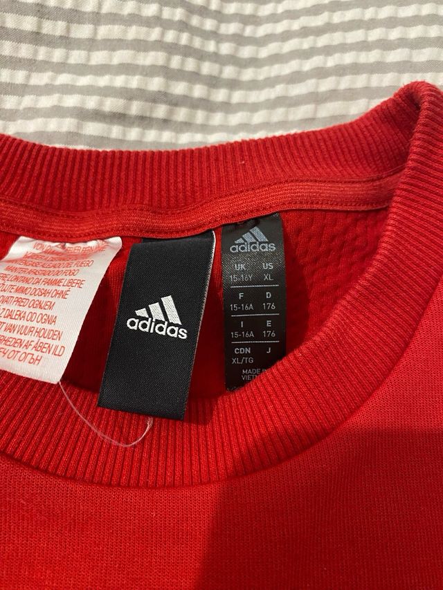 Sudadera roja ADIDAS