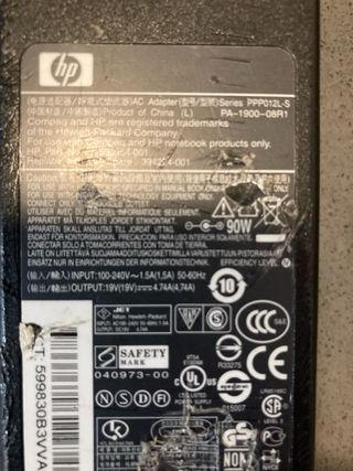 Cargador HP reparado 