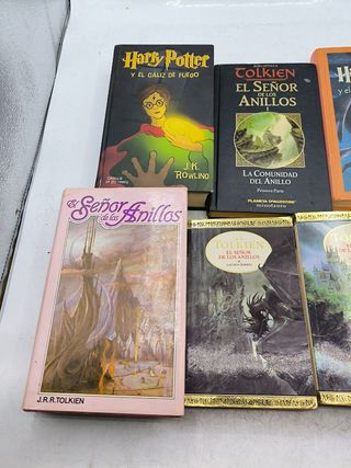 Libros de Harry Potter y El Señor de los Anillos
