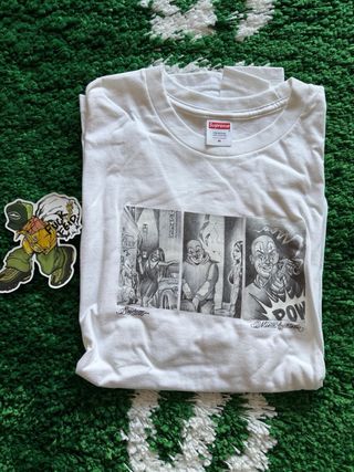 Camiseta Supreme Mister Cartoon Pow tee White