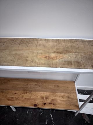 Consola recibidor estanteria madera mostrador