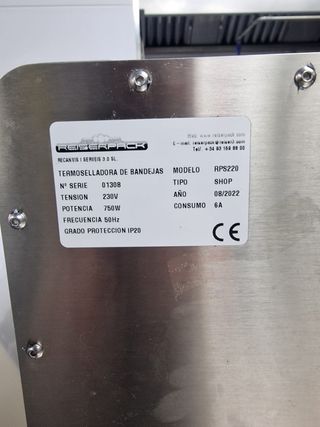 TERMOSELLADORA REISERPACK + 4 ROLLOS FILM ENVASE