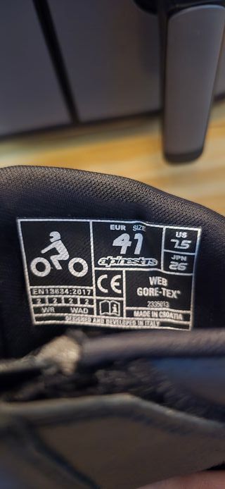 Botas Alpinestars WEB Gore-Tex Black T-41