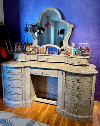 Tocador decoración craquelado mueble