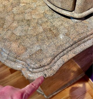 Tocador decoración craquelado mueble