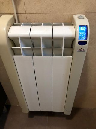 RADIADORES DE CALOR AZUL.