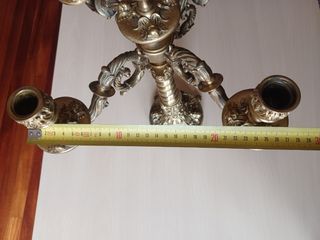 Candelabro Antiguo de Bronce 1880 Capilla Pazo